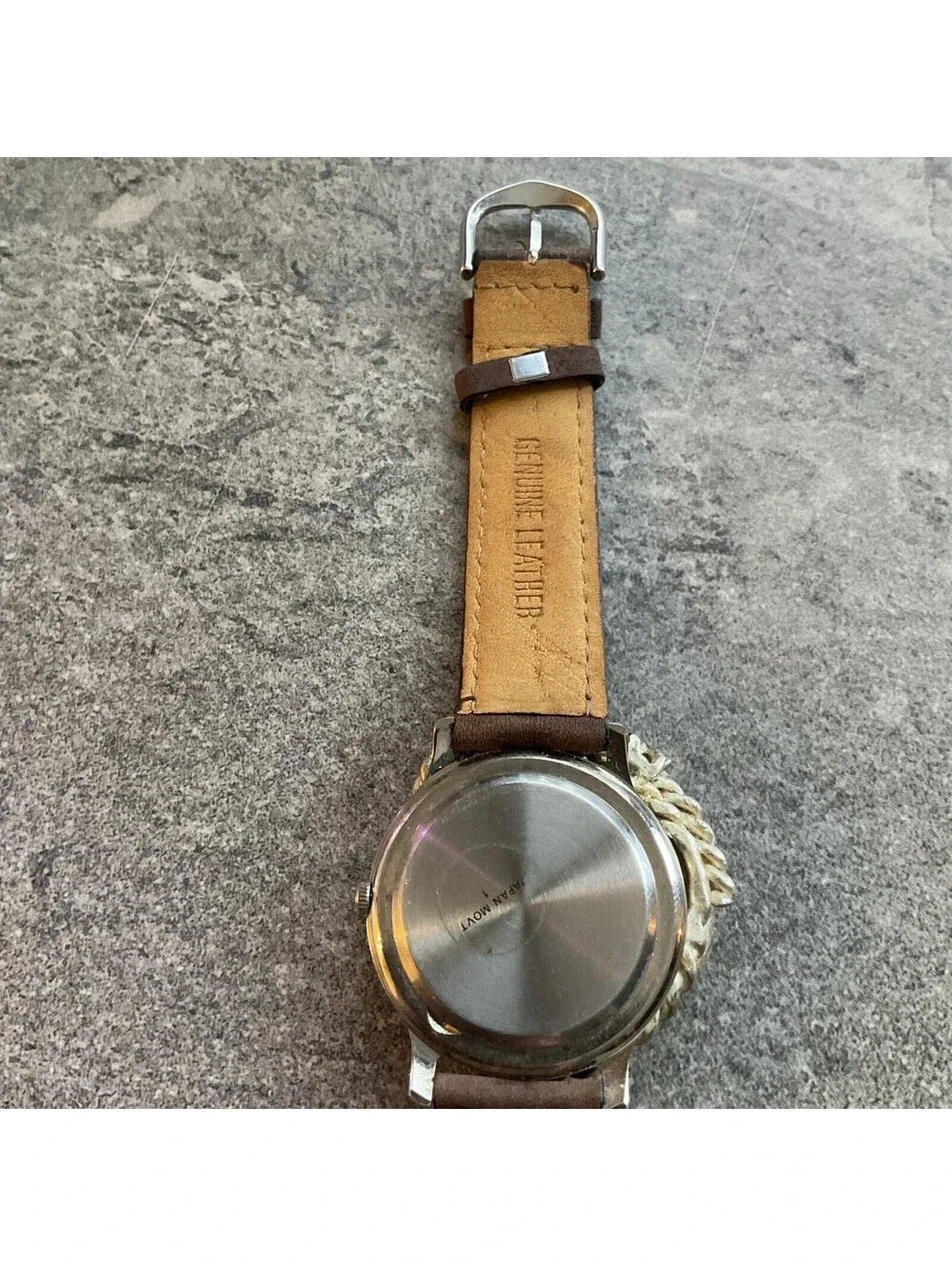 Vintage Western Themed Marie Lourdes Womens Watch 40mm Case Leather Band A19
